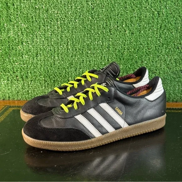 adidas | Shoes | Adidas Samba Black White Genuine Leather Gradeschool Kids  Size 6 Vintage Rare | Poshmark